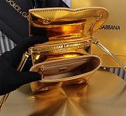Dolce & Gabbana Gold Kadin Canta Logo Size 17x6x13CM - 2