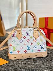 LV Alma BB Bag In Multicolor Monogram Size 23x17x11CM - 5