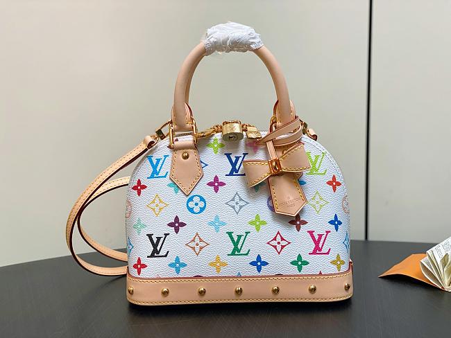 LV Alma BB Bag In Multicolor Monogram Size 23x17x11CM - 1