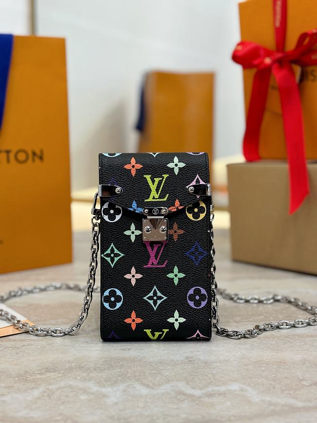 LV x TM MÉTIS Phone Pouch Black Size 17x10x4CM - 1