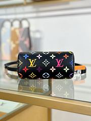 LV x TM Nano Speedy Black Bag Size 16x10x7CM - 4
