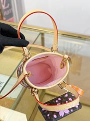 LV Nano Bucket Bag Sakura Brown Size 17x13x9CM - 2