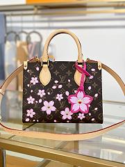 LV OnTheGo Bag Sakura Brown Size 25x19x11CM - 6