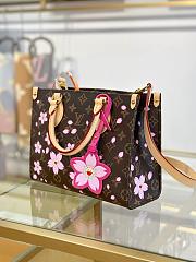 LV OnTheGo Bag Sakura Brown Size 25x19x11CM - 4