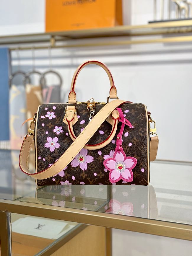 LV Speedy Bandoulière 25 Sakura Brown Size 25x19x15CM - 1