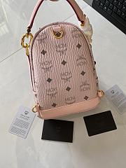 MCM Pink Bag 39123125 Size 21x17x9CM - 5