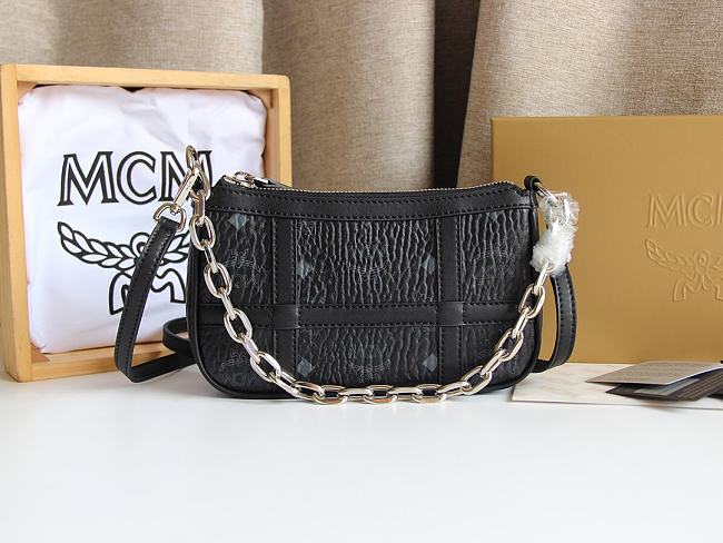 MCM Delmy Bag In Visetos Black Size 22x12x4CM - 1