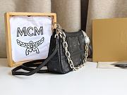 MCM Delmy Bag In Visetos Black Size 22x12x4CM - 5