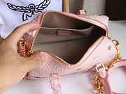 MCM Delmy Boston Bag in Pink Size 19x8x10CM - 5