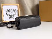 MCM Ella Boston Mini Bag in Visetos Black Size 18x8x10CM - 5
