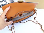 MCM Millie Flap Crossbody Visetos Brown 23x14x5CM - 5