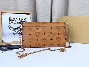MCM Millie Flap Crossbody Visetos Brown 23x14x5CM - 4
