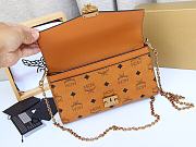 MCM Millie Flap Crossbody Visetos Brown 23x14x5CM - 3