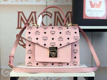 MCM Patricia Dijual Pink Size 26x19x10CM