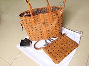 MCM Reversible Liz Shopper Brown Bag Size 35x15x29CM - 3