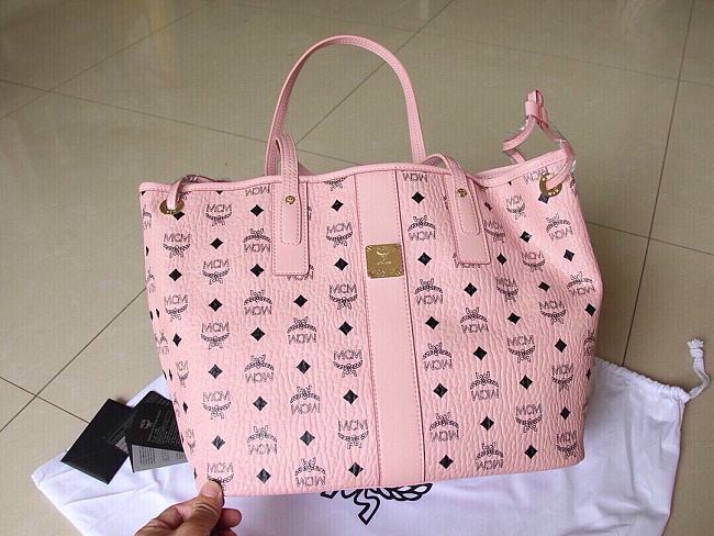 MCM Reversible Liz Shopper Pink Bag Size 35x15x29CM - 1