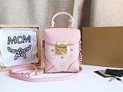 MCM Soft Berlin Crossbody Pink Bag Size 15x7x11CM - 4