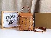 MCM Soft Berlin Crossbody Brown Bag Size 15x7x11CM - 3