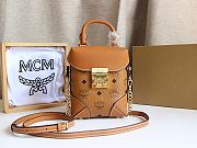 MCM Soft Berlin Crossbody Brown Bag Size 15x7x11CM - 2
