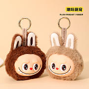 Labubu Keychain Plush Doll Keychain Pendant Set 4  - 4