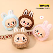 Labubu Keychain Plush Doll Keychain Pendant Set 4  - 3