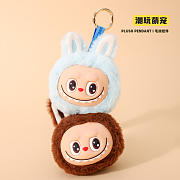 Labubu Keychain Plush Doll Keychain Pendant Set 4  - 2