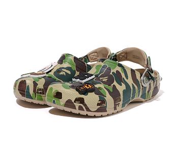 Crocs Classic Clog A Bathing Ape ABC Camo Green 209627-212