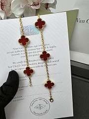 Van Cleef & Arpels 10 Flower Black Agate Necklace 01 - 2