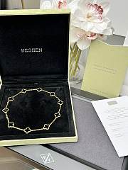 Van Cleef & Arpels 10 Flower Black Agate Necklace 03 - 3