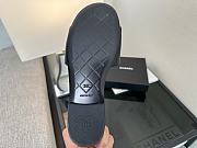 Chanel Black CC Logo Turnlock Mules Slides - 2