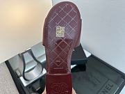 Chanel Red CC Logo Turnlock Mules Slides - 2