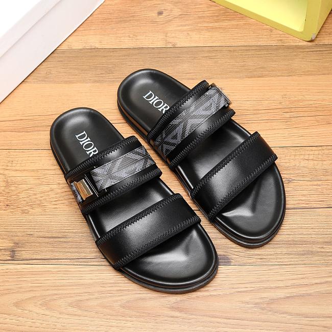 Dior Men's Slide Black Leather 18123082 - 1