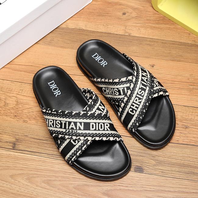Dior Men's Slides with Oblique 18123081 - 1