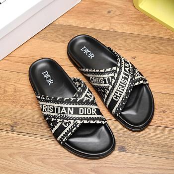 Dior Men's Slides with Oblique 18123081