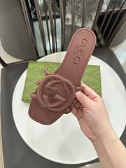 Gucci Interlocking G Slide Sandal Brown - 5