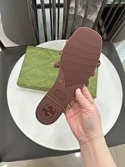 Gucci Interlocking G Slide Sandal Brown - 4