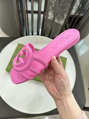 Gucci Interlocking G Slide Sandal Pink - 6