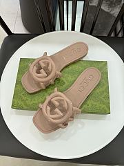 Gucci Interlocking G Slide Sandal Beige - 5