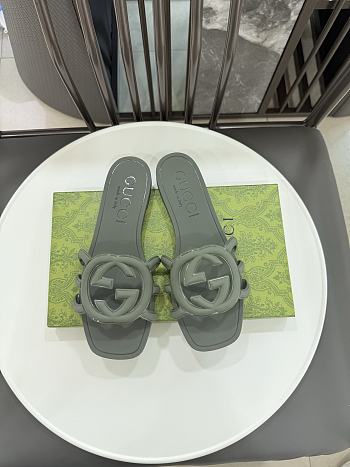 Gucci Interlocking G Slide Sandal Moss
