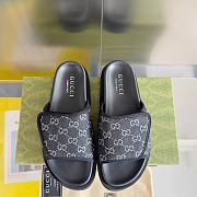 Gucci Slippers Canvas Strap Black - 4
