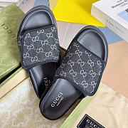 Gucci Slippers Canvas Strap Black - 3