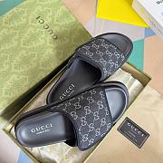 Gucci Slippers Canvas Strap Black - 2