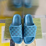 Gucci Slippers Canvas Strap Blue - 6