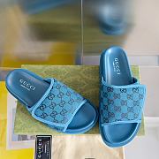 Gucci Slippers Canvas Strap Blue - 2