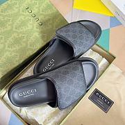 Gucci Slippers Canvas Strap Grey - 4
