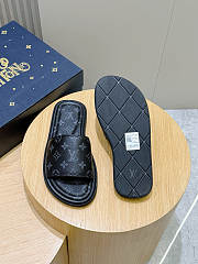 LV Monogram Pattern Sandals Black - 2