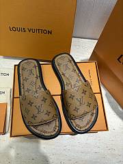 LV Monogram Pattern Sandals Beige - 2