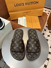 LV Monogram Pattern Sandal Brown - 1