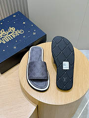 LV Monogram Pattern Sandals Grey - 6
