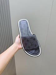 LV Monogram Pattern Sandals Grey - 5